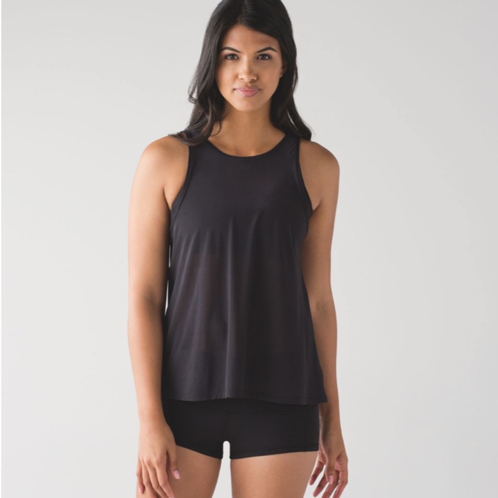 Lululemon Get Low Scoop Tank - Sheer Black